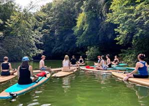 SUP-Yoga – Yoga auf dem Schiffenensee