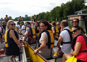 Team building in a dragon boat