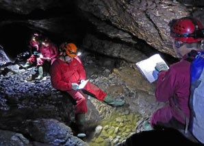 Team building and caving