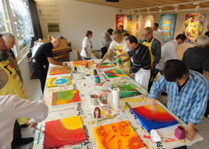 Action painting in Wetzikon