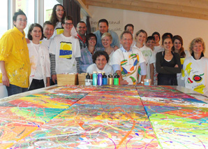 Action painting in Wetzikon