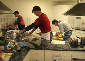 Kochen im Team in Basel