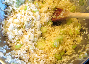 Cuire le risotto - comme le Tessin