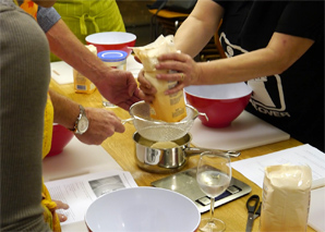 Team cooking in Ticino