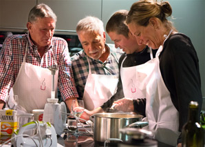 Cuisiner en équipe un menu raffiné