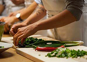 Teamkochen mit allen Sinnen