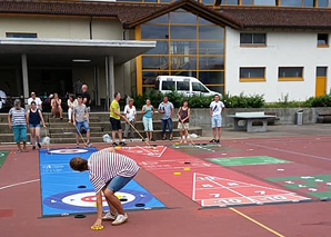 Carpet curling - group event