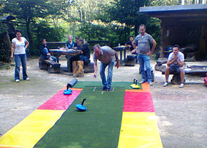 Carpet curling - group event