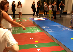 Carpet curling - group event