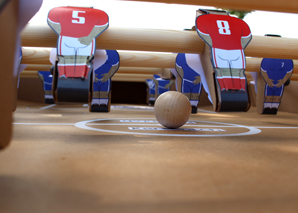 construction d'une boîte de football de table avec match