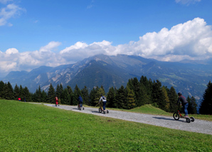 Bikeboarding in Chur