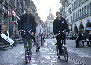 Visite guidée de la ville de Berne avec une trottinette