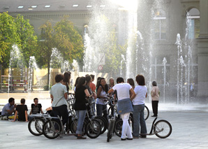 Visite guidée de la ville de Berne avec une trottinette