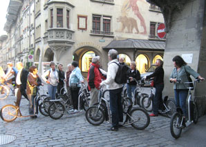 Visite guidée de la ville de Berne avec une trottinette