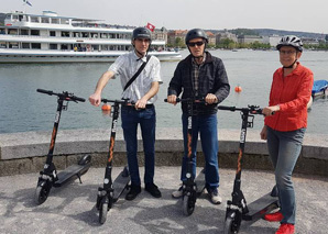 Electric scooter tour