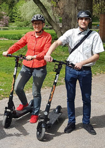 Electric scooter tour