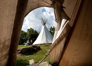 Nuit romantique dans le tipi