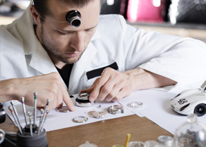 Watch workshop in the watchmaker's studio