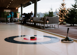 Dîner de Noël avec curling