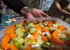 Feu et flamme - cuisiner dans la nature