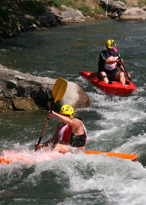 Wildwasser-Fun mit dem Kajak