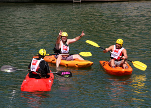 Wildwasser-Fun mit dem Kajak