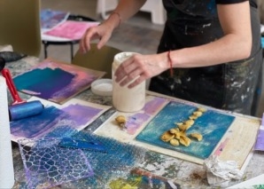 Teamworkshop zum Kunstdrucken