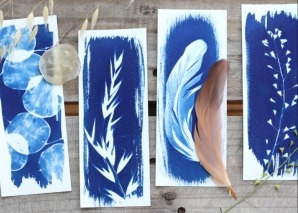 Kreativ-Workshop: Magische Bilder in Cyanblau