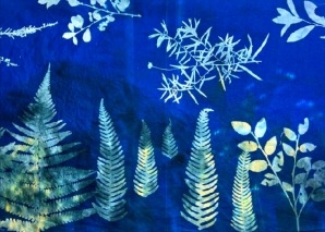 Kreativ-Workshop: Magische Bilder in Cyanblau