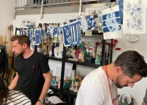 Kreativ-Workshop: Magische Bilder in Cyanblau