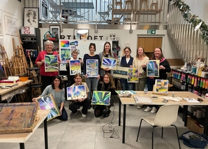 Teamworkshop zum Malen und Zeichnen