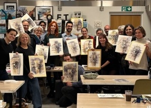 Teamworkshop zum Malen und Zeichnen