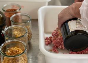 Sausage seminar in the butcher's shop near Basel