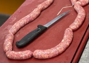 Séminaire sur la saucisse dans une boucherie près de Bâle