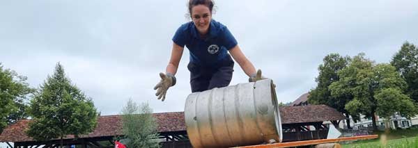 Compétition fun de bière