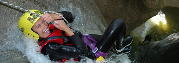 Canyoning in central Switerland's Chli Schliere