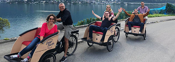 Cargobike tour with electric drive