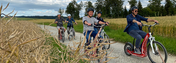 Electric scooter trip Emmental