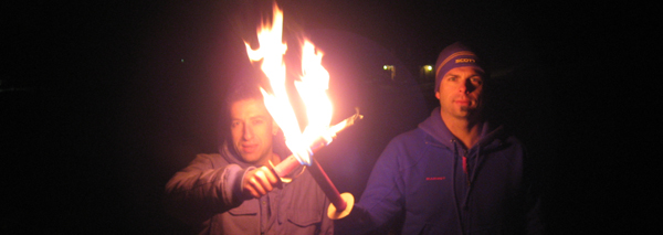 Randonnée aux flambeaux à Bâle