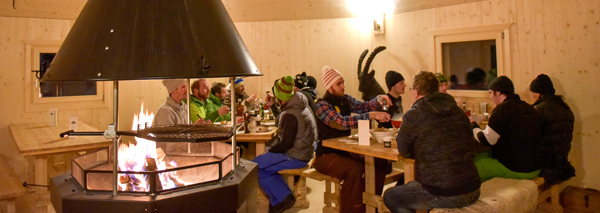 Soirée fondue au Lapplandhaus
