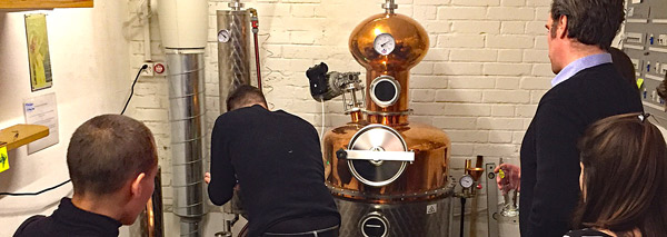 Distilling gin in a team