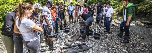 Gold panning - the adventure in nature