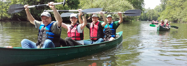 Excursion guidée en canoë - le plaisir sur l'eau