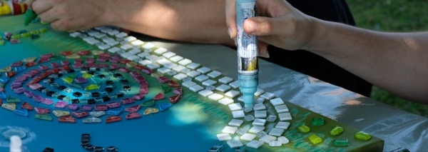 Atelier de mosaïque