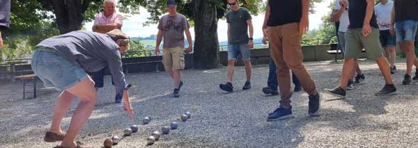 Pétanque spielen bei Ihnen