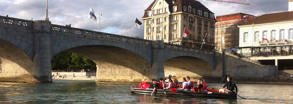 Tour de ville en canoë à Bâle