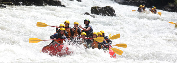 River rafting on the Lütschine