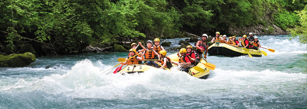 River rafting on the Simme