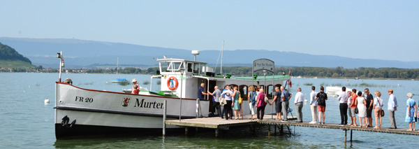 By boat on the lakes of the Jura