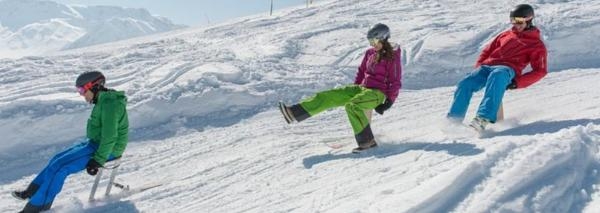 Sledging and skibock fun in Adelboden